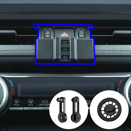 윙가디움 도요타 라브4 RAV4 (19년~124년) 차량용 핸드폰 비상버튼 거치대 마운트 세트, 라브4 (19~24) 비상버튼 마운트 (B세트), 1세트