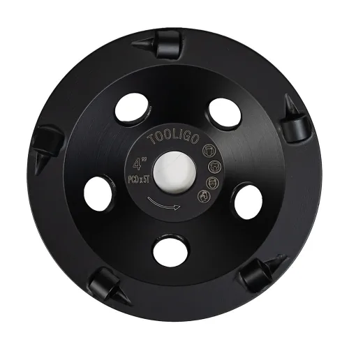 툴리고 PCD컵 그라인더날 100mm 4인치 코팅 접착제 우레탄 제거, 3개