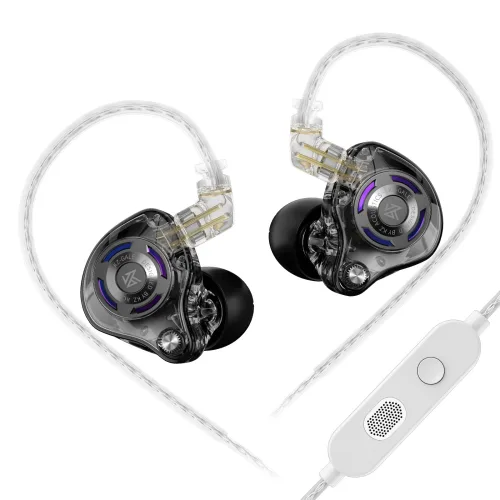 Keephifi KZ Gale 유선 HiFi 이어폰,게이밍 이어폰 IEM,슈퍼라인어 다이나믹 드라이브 음악 모니터 인체공학 헤드셋 커스텀 게이밍 이어버드, 마이크