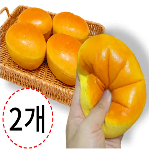 키캡월드 치즈 케이크 말랑이 스퀴시 주물럭 장난감 스트레스볼 촉감놀이, 2개, 치즈케이크
