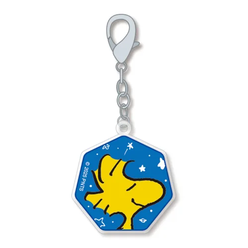 피너츠 우드스탁 블루 보석십자수 키링 6x7cm