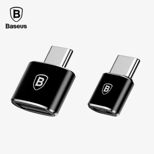 베이스어스 고속 충전 C타입 OTG 아답터 USB 마이크로5핀 변환 젠더, 1개, USB A타입 to C, 10mm