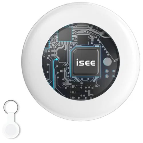 아이시(isee) 안드로이드 갤럭시 전용 스마트태그 위치추적기 미아방지 분실방지 위치추적, 화이트(안드로이드), 1개