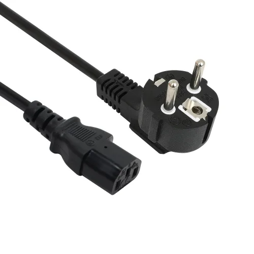 넥시 컴퓨터 모니터 프린터 3구 전원 코드 선 AC 220V 파워 케이블 블랙, 1.5m, 1개