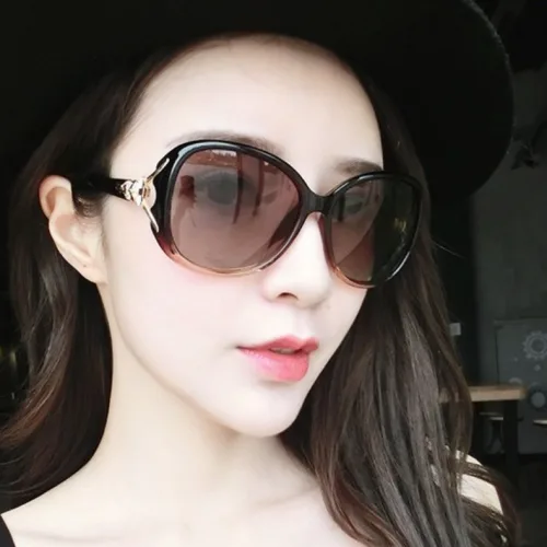 썸씽슈츠 여성용 대형 프레임 클래식 편광 선글라스