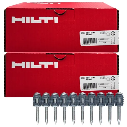 [2개묶음] HILTI 힐티 가스핀 X-C G3 MX 27mm(1200발) GX120 GX3 공용, 2개