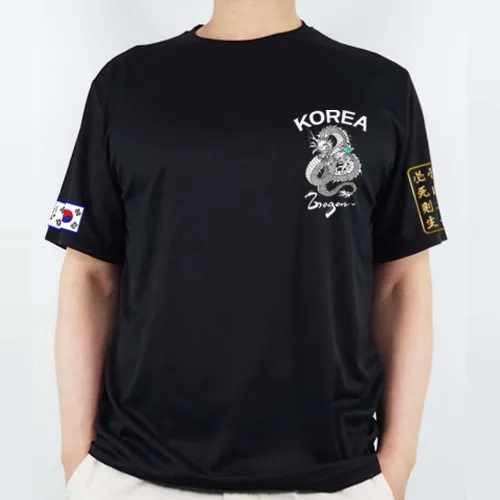 로카티 국산 반팔 드래곤 용 여의주용 쿨론티셔츠