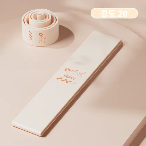 요가밴드 풀업밴드 운동 고무 요가 튜빙 헬스 스트레칭 밴드 저항 밴드, 1개, 흰색