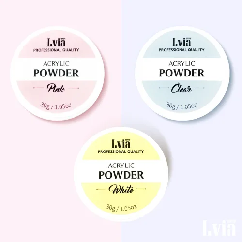 앨비아 아크릴 파우더 30g 아크릴네일연장 클리어/화이트/핑크, 1개
