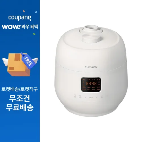 쿠첸 더 핏 슬림 전기압력밥솥 10인용, CRS-FSWD1040W, WHITE