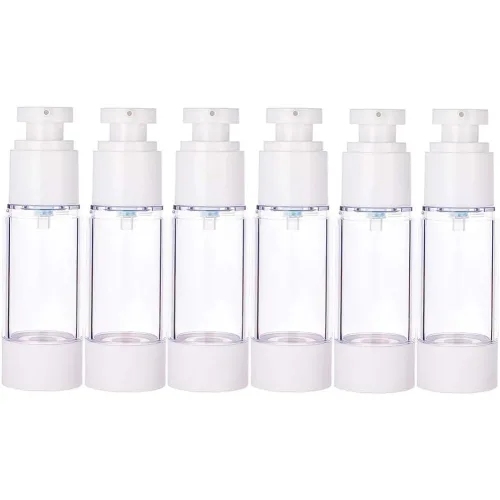 빈 플라스틱 펌프 병 투명 11.8cm 30ml 로션 화장품 디스펜서, 투명