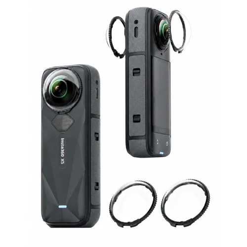 FIXO Insta360 X5 고투과율 방진, 방수 및 긁힘 방지 렌즈 보호필름, 1개, Insta360 X5 렌즈 캡