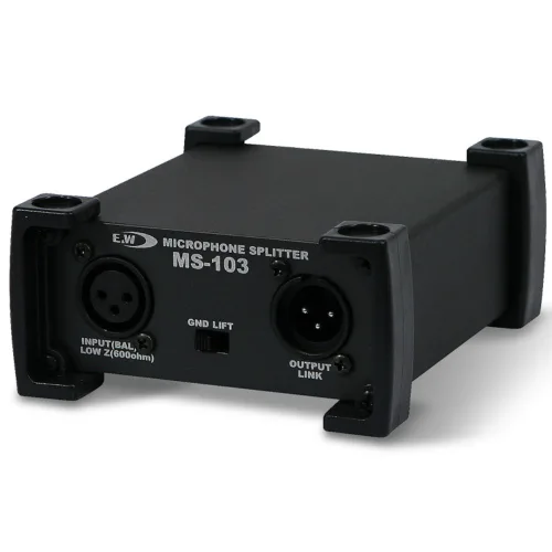 E&W MS-103 마이크스플리터,DI박스, 다이렉트박스,1입력,3출력,마이크분배기 DI BOX, MS-103