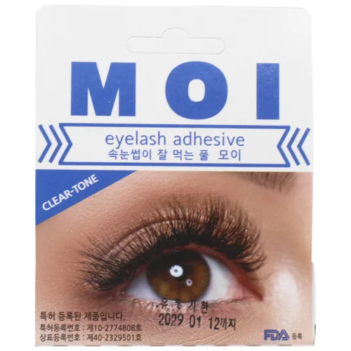 (듀오에어를 만든 곳에서 나온 신제품) 모이 속눈썹풀 속눈썹접착제 글루 7ml MOI, 1개, 모이 클리어톤 7ml