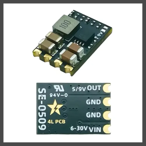 Micro BEC 전원 모듈 5V 9V DC-DC 스텝다운 레귤레이터 SE-0509, 3개, SE-0509