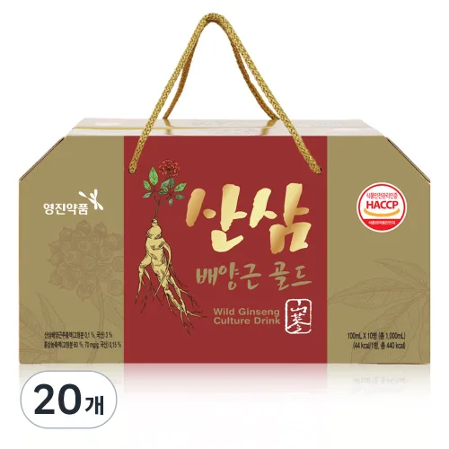 영진약품 산삼배양근골드, 100ml, 20개