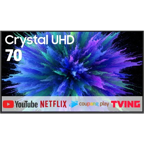 삼성 70인치 최신형 크리스탈 4K UHD 스마트TV, 70인치, 스마트TV, 스탠드형, 고객직접설치