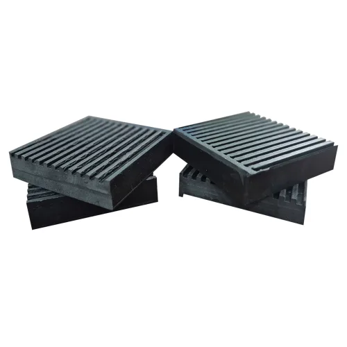 매트천국 골고무패드 4개입 소음 진동방지 골 방진고무판 100x100mm, 검정, 1개