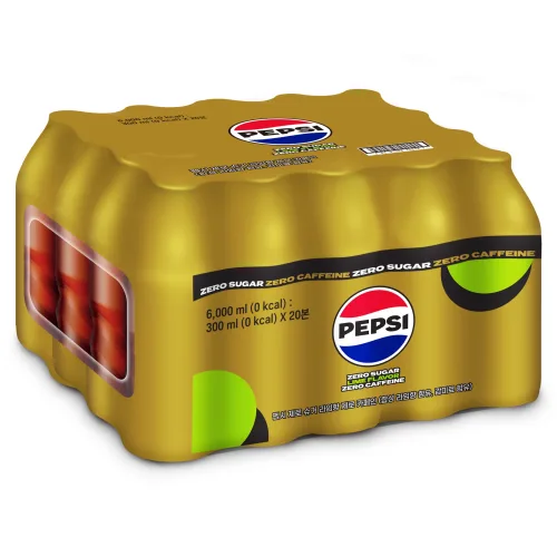 펩시 제로슈거 라임향 제로카페인 무라벨, 300ml, 20개