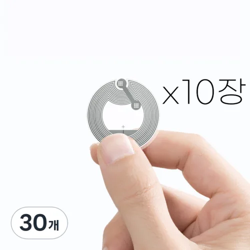 느낌상점 NFC 스티커 10p 태크 카드 칩 NTAG 215 디지털 전자 명함 제작 NFCTAG