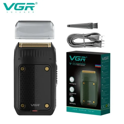 VGR 남성용 V-353 면도기 전문 전기 휴대용 수염 트리머 충전식 미니