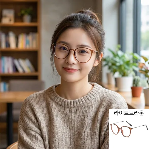 썸씽슈츠 안티 블루라이트 안티 방사선 평면 안경