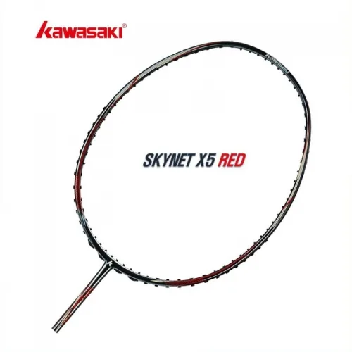 가와사키 KAWASAKI SKYNET X5 레드 공격형 배드민턴라켓, 1개