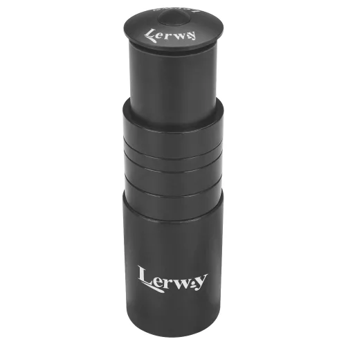LERWAY 알루미늄 자전거 스템 라이저 익스텐더 MTB 핸들바 스템 어댑터 (육각 렌치 포함) 1-1/8인치(28.6mm) 포크용, 1개, 검은색