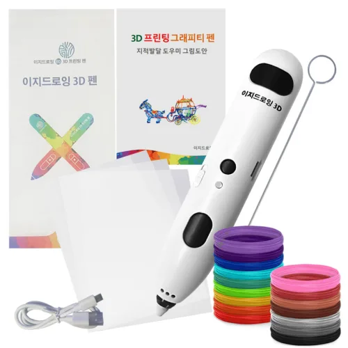 이지드로잉 어린이 저온 무선 3D펜 쓰리디펜 필라멘트, 3d 700-10, 혼합색상