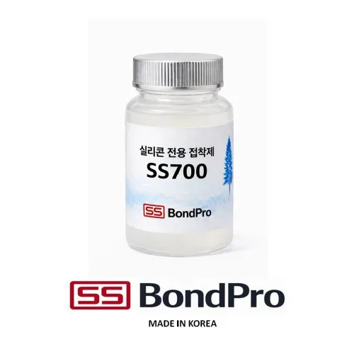 실리콘용 접착제 SS700, 80g, 상온경화, 전문가용, 공예용, 산업용, 접착프로 제품, 1세트
