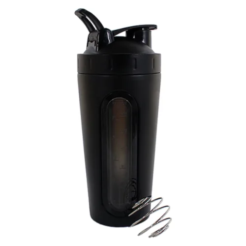 쿠스포츠 스테인레스 보충제 쉐이커, 매트블랙, 700ml, 1개