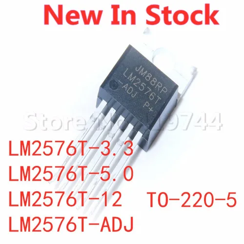 5 개/몫 LM2576T-3.3 LM2576T-5.0 LM2576T-12 LM2576T-ADJ LM2576T TO-220-5 스위칭 레귤레이터 재고 있음
