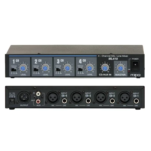 MPA 마이크 라인 분배기 4채널 MIC LNE 믹서 ML410 팬텀가능, 기본, ML410