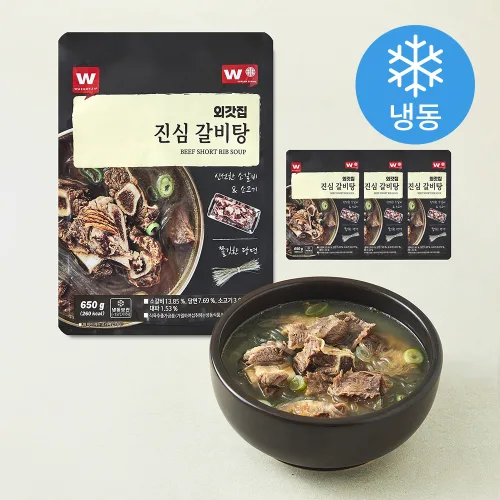 외갓집 진심 갈비탕 (냉동), 650g, 4개