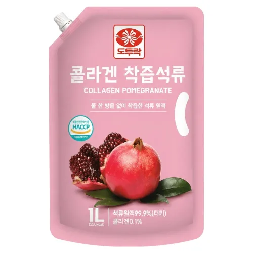 물 한 방울 넣지 않은 콜라겐 착즙 석류 원액, 1L, 1개