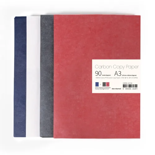 star starred 4컬러(4 Colors) 먹지(Carbon Copy Paper) 그대로 옮기는 종이, 90개, A3