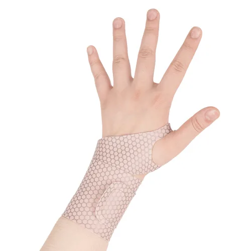 한현 1mm 얇은손목보호대 2P 좌우통용, 2개, 살색