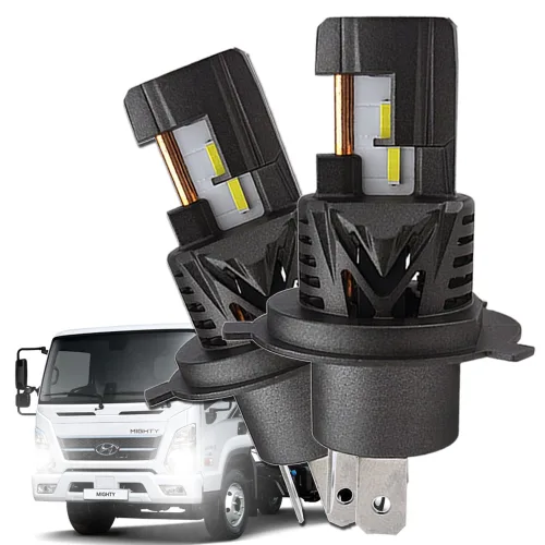 마이티 합법인증 LED 전조등 24V 엑셀라이트 블루라벨 트럭 화물차 탑차 트레일러 윙바디 카고트럭, 1세트, H4