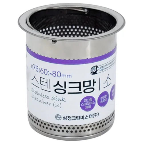 (주)에이스샵 스테인리스 싱크대망 소 중 대 특대 배수구 망 거름망, 1개, 스테인리스