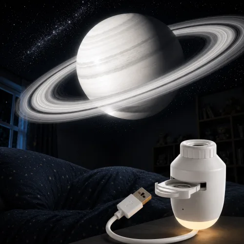 우주 무드등 별자리 수면등 USB 오로라 프로젝터, 단일