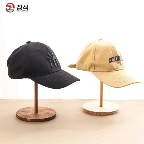 모자 거치대 원목 탁상용 모자 받침대 의류 매장 모자 거치대 옷장 진열용 모자 지지대 가발 거치대