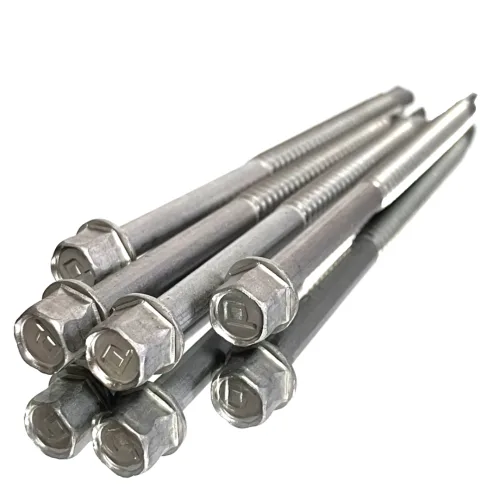 스텐 410 육각 직결피스 스크류볼트 판넬 철판용 세덱스 #14(6.4mm) 19~150mm, 100개