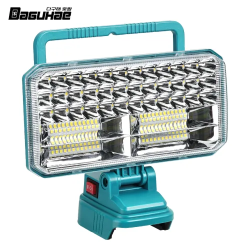 DAGUHAE 호환 마끼다 18V 22cm(9인치) LED 충전 9인치 작업등 라이트 손전등 캠핑등 낚시등 USB 포트 내장 (베어툴)