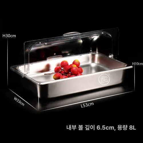 미니 반찬 냉장고 셀프바 스텐용기 소형 식당 셀프배식 저온 저장 설비