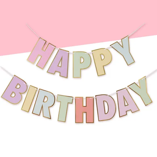 [파티지] 날씨풍선 모음 / 햇님 무지개풍선 구름 별 달 태양, W_B_금테 생일가랜드_마카롱