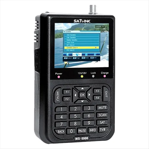 SATLINK WS6906 3.5in LCD 디스플레이 데이터 디지털 위성 신호 파인더 미터 WS6906 DVB-S 위성 파인더
