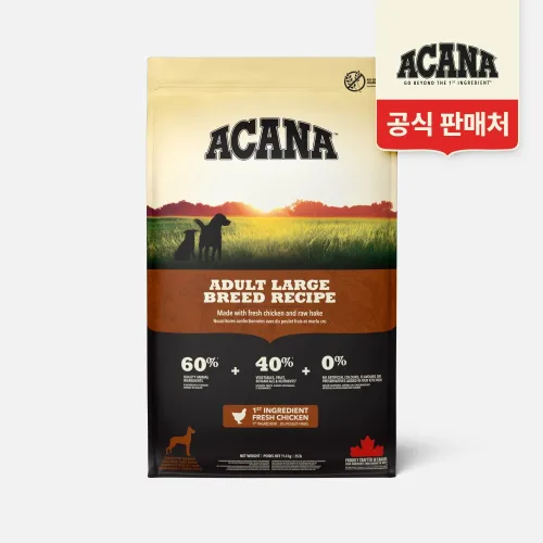 아카나 독 어덜트 라지브리드, 11.4kg, 닭, 1개