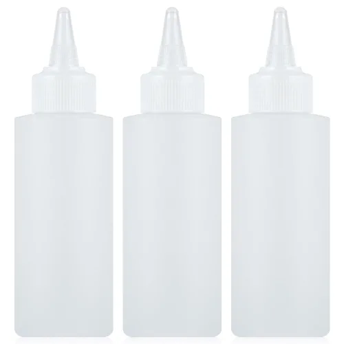소분용기 뾰족캡 공병 새지않는 리필용기 100ml, 3개, 투명