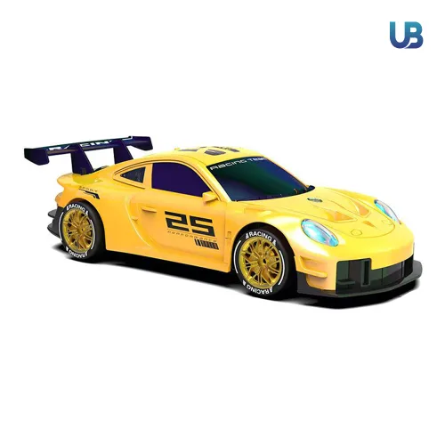 UB 4WD 드리프트 프리즘 언더글로우 RC카 무선 조종 충전식 레이싱 경주, 1개, 옐로우
