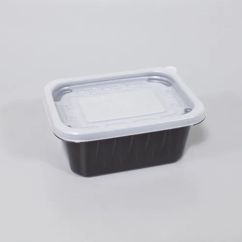엠엔피 일회용 PP 사각 반죽용기 400ml 검정, 1세트, 100개